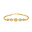 22K Yellow & White Gold Beaded Bracelet (9.3gm)