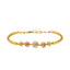 22K Multi-Tone Gold Beaded Bracelet (8gm)