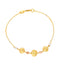 Multi-Tone 22K Gold Beaded Bracelet (7.9gm)