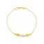 22K Gold Two-Tone Beaded Bracelet (5.2gm)