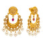 22K Yellow Gold, Ruby, And CZ Stone Jewelry Set (79 grams)