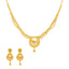 22K Yellow Gold Chandbali Jewelry Set (19.1 grams)