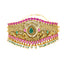 22K Antique Gold Choker Set with Gemstones & Pearls (86.4 grams)