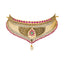 22K Yellow Gold Choker Set with Gemstones & Pearls (61.5 grams)