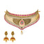 22K Yellow Gold Choker Set with Gemstones & Pearls (61.5 grams)