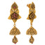 22K Yellow Gold & Ruby Choker Necklace Set (77.5gm)
