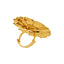 22K Antique Gold Floral Cocktail Ring (10gm)