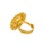 22K Yellow Gold Round Cocktail Ring (6.8 grams)
