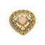 22K Antique Gold Shield Cocktail Ring (11.8gm)