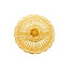 Round Beaded Cocktail Ring in 22K Yellow Gold (9gm)