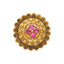 22K Gold Antique Cocktail Ring w/ Ruby Center (10gm)