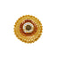 Meenakari Cocktail Ring in 22K Yellow Gold