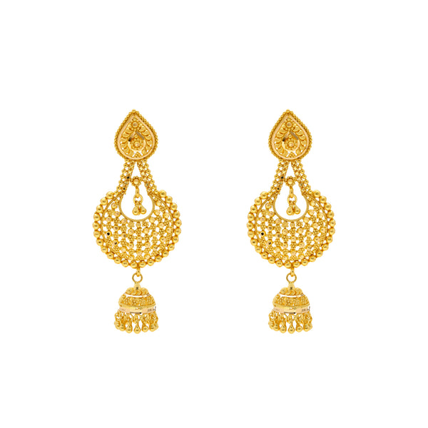 22K Yellow Gold Hemani Collar Jewelry Set (54.1 grams) | 
Our 22K Yellow Gold Hemani Collar Jewelry Set is just what a woman needs to add a rich layer of ...