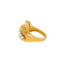 22K Yellow Gold Artisan Ring w. CZ Stones