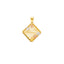 22K Multi-Tone Gold Diamond Pendant for Women (3.1gm)