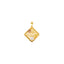 22K Multi-Tone Gold Diamond Pendant (2.1gm)