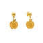 22K Yellow Gold Apple Earrings (4.5 grams)
