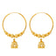 22K Yellow Gold Jhumka Hoop Earrings (11.7gm)