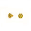 22K  Yellow Gold Stud Earrings W/ Dark Enamel & Beaded Details on Floral Frame - Virani Jewelers