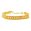 22K Yellow Gold Flat Bracelet w. Beading (10.6 grams)