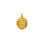 Unisex Ganesh Round Pendant in 22K Yellow Gold (2gm)