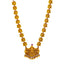 22K Yellow Gold Gehru Finish Temple Necklace (64.8gm)