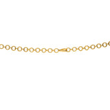 22K Gold & Gemstone Guddusapsula Necklace (59.3gm) | 
This dazzling 22k yellow gold necklace from Virani Jewelers features engravings on Goddess Laksh...