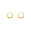22K Yellow Gold Textured Hoop Earrings (2.2gm)