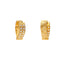 CZ Stone Hoop Earrings in 22K Gold (5.5gm)