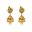 22K Yellow Gold & Ruby Antique Jhumka Earrings (15.6gm)