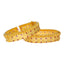 22K  Yellow Gold Rose Kasu Bangle Set (51.7 Grams)
