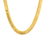 22K Yellow Gold Kasu Necklace (79.1gm) | 
Pair this elegant 22k yellow gold kasu necklace with your bridal or evening gowns for a standout...