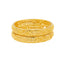 22K Yellow Gold Bangle Set for Kids (24gm)