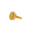 22K Yellow Gold & CZ Stone Laxmi Ring (5 grams)
