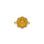 22K Yellow Gold & CZ Stone Laxmi Ring (5 grams)