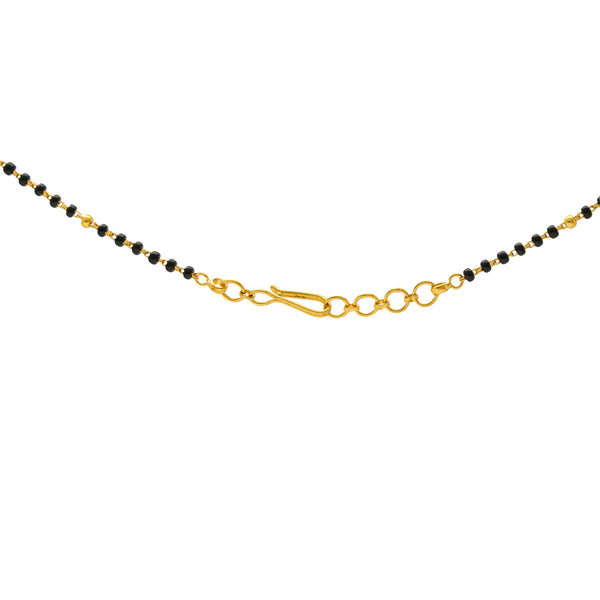 22K Gold Mangalsutra Necklace (13gm) | 
This traditionally designed 22k gold mangalsutra necklace with black and gold bead will be the p...