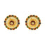 22K Yellow Gold Meenakari Pendant Set (22.1gm)