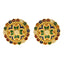 22K Yellow Gold Meenakari Pendant Set (29.8gm)