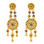 22K Yellow Gold Meenakari Jewelry Set (61.6gm)