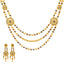 22K Yellow Gold Meenakari Jewelry Set (61.6gm)