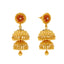 22K Yellow Gold Meenakari Jewelry Set (62.3gm)
