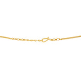 22K Yellow Gold Meenakari Jewelry Set (37.1gm) | 
The simple design of this 22k yellow gold meenakari necklace and earring set is chic and feminin...