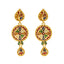 22K Yellow Gold Meenakari Pendant Set (67.8gm)