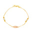 Multi-Tone 22K Gold Beaded Bracelet (6.2gm)