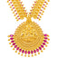22K Yellow Gold Kasu Laxmi Jewelry Set w. Jhumka Earrings (108 grams)
