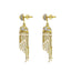 22K Gold Necklace with Pearl and White Gold Bead Accents with Jhumkas - Virani Jewelers