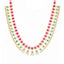 22K Gold, Gemstone, & Pearl Long Necklace Set (118gm)