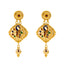 22K Yellow Gold Meenakari Peacock Jewelry Set (38.8gm)