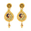 22K Yellow Gold Meenakari Peacock Jewelry Set (54.4gm)