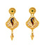 22K Yellow Gold Meenakari Peacock Jewelry Set (36.2gm)